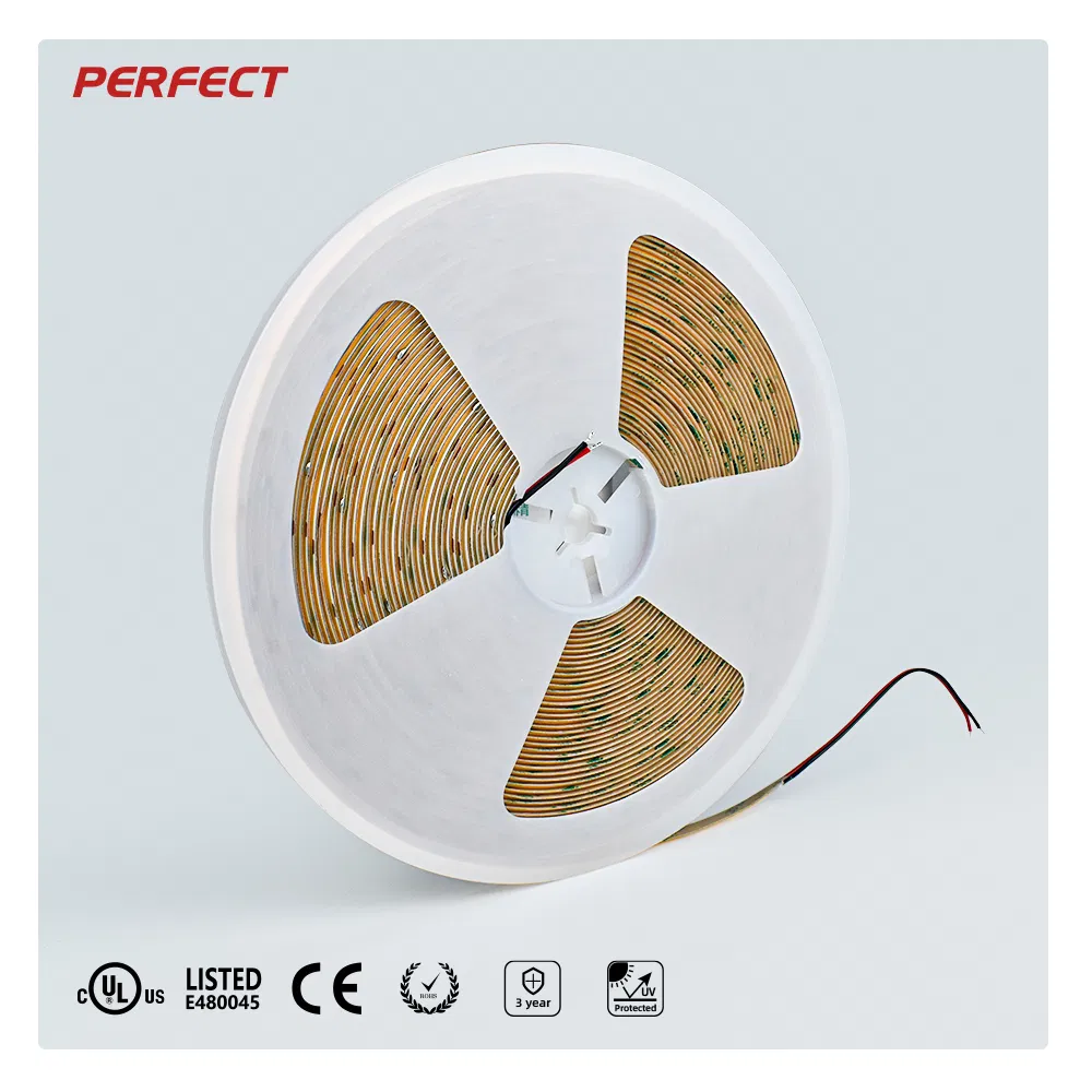 Dotless Constant Current 20m/Roll Flexible Light COB LED Strip 24V