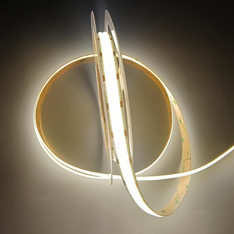 Popular Double Row 12mm 600LEDs 12V 24V COB LED Strip Light High-Density Linear LED Lighting