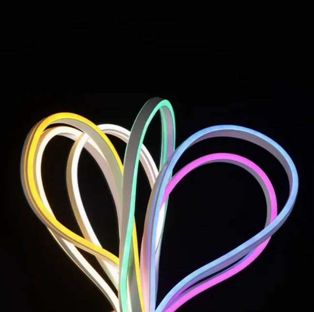 Factory Wholesale IP65 Waterproof Energy-Saving Flexible Neon Sign Light 12 Color LED Strip DC12V Outdoor DIY Creative Christmas Decoration Lighting