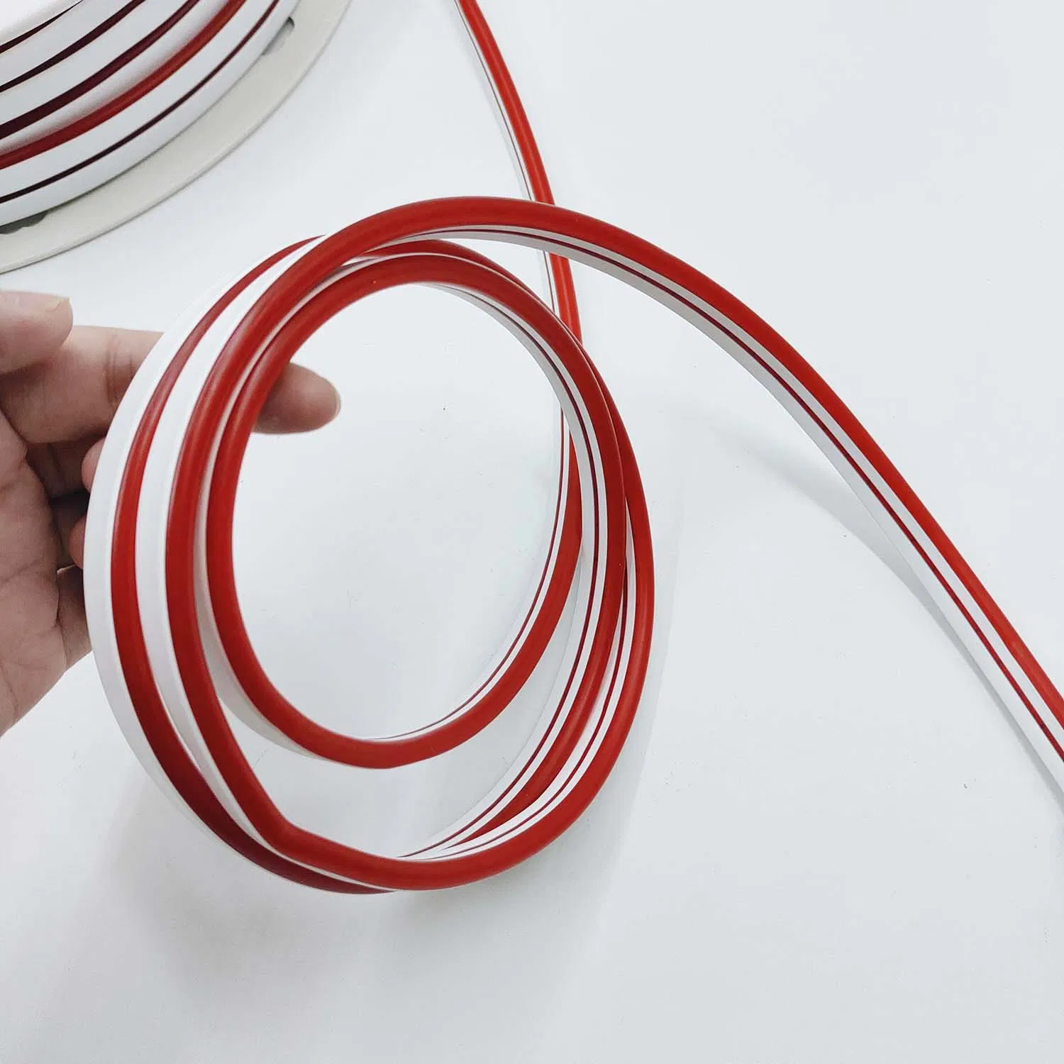 LED Flexible Silicone Neon Light Strip Set 2835 Low Voltage 12V 6*12 Shape Embedded Linear Flexible Light Strip