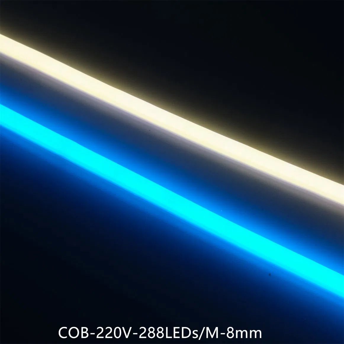 High Quality Full Range Flexible COB Strip Lighting 288 LED High-Voltage Energy-Saving Safety Outdoor Milky Model LED Light