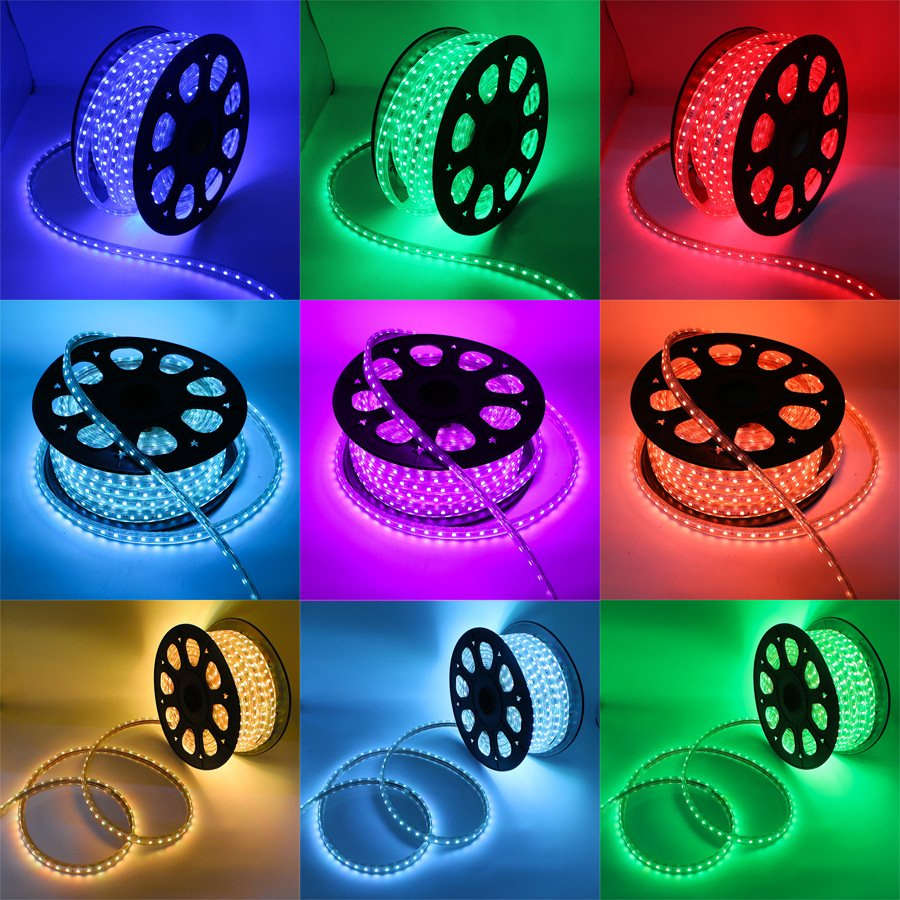 3 Year Warranty Smart Bluetooth Remote Control 50m Flash SMD2835 5730 3050 5050 RGB LED Lamp IP20 IP65 High Voltage Strip Light