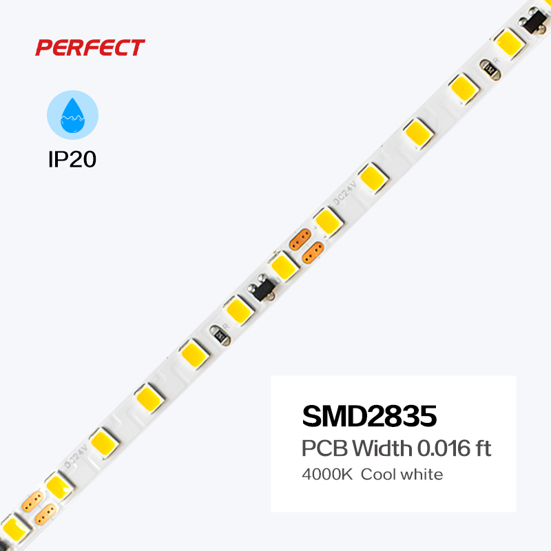 SMD2835 IP20 LED Strip Light Strip Linear Lights 3000K Ra 90 15m Constant Current DC24V PCB 5mm