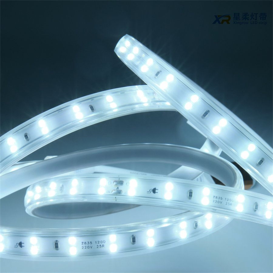 2835-180d-28r-11mm Flexible High Quality High Density 11mm SMD2835 220V 180LEDs/M Double Row LED Strip Light