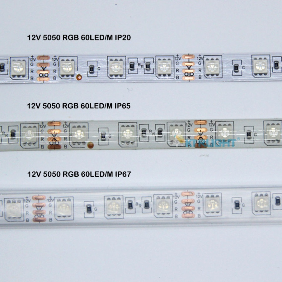 RGBW Strip LED Strip Light 5050 60d 24V Silicone IP68 LED Strip Light RGB LED Room Lights 5050