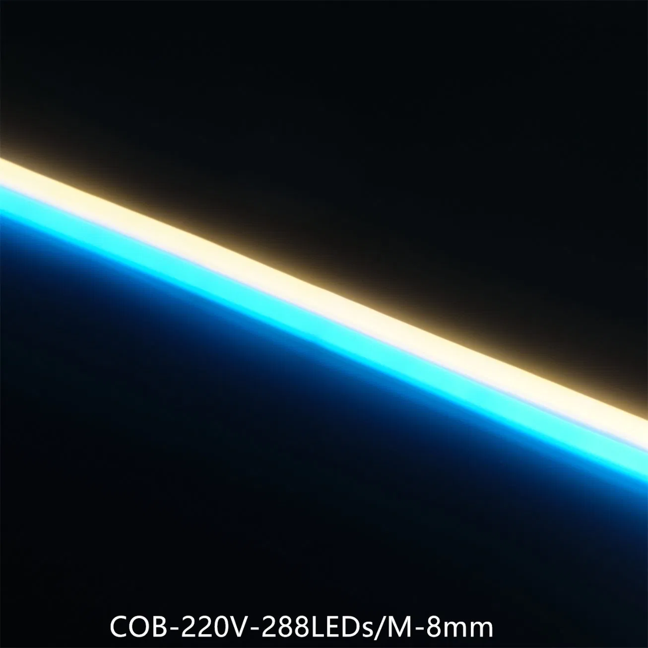 Super Bright Flexible COB Strip Lighting 288 LED High-Voltage Energy-Saving Outdoor Milky Model LED Light