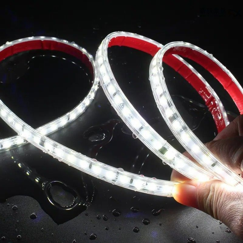 High Voltage 220V 2835 Drive Free Single-Row LED Strip Light 120d/M 12W 8mm Tape Bar for Home Hotel Indoor