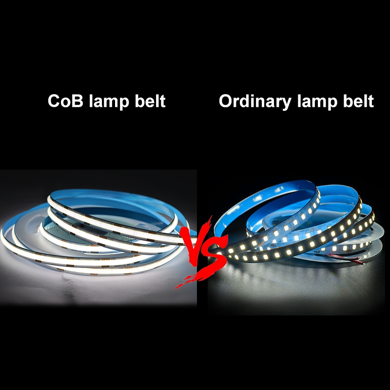 Sx High Density COB LED Strip Light for Furniture/Ceiling/Commercial Use 12V/24V 3000K-6500K 8mm PCB Width Cuttable