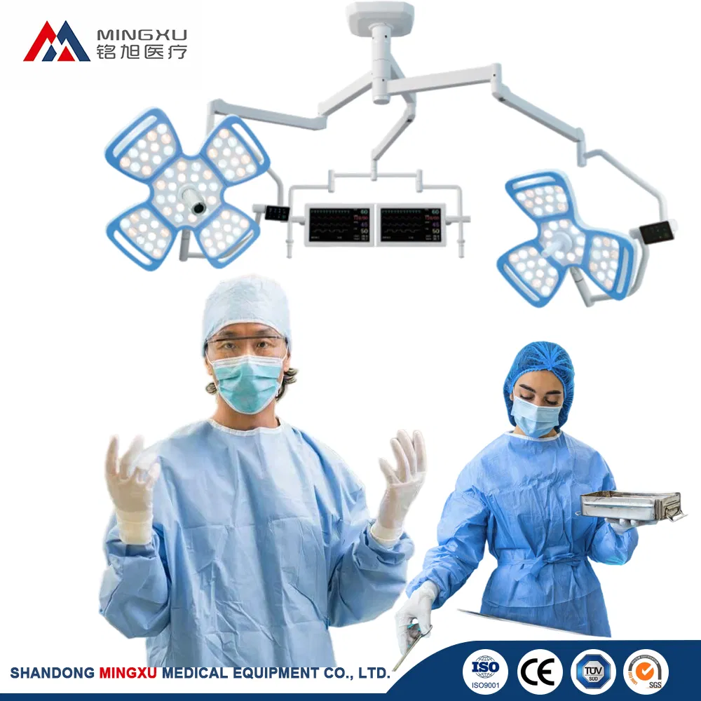 LED-700/500 Double Headed Ceiling Surgical Shadowless Light for Hospital Operation Room