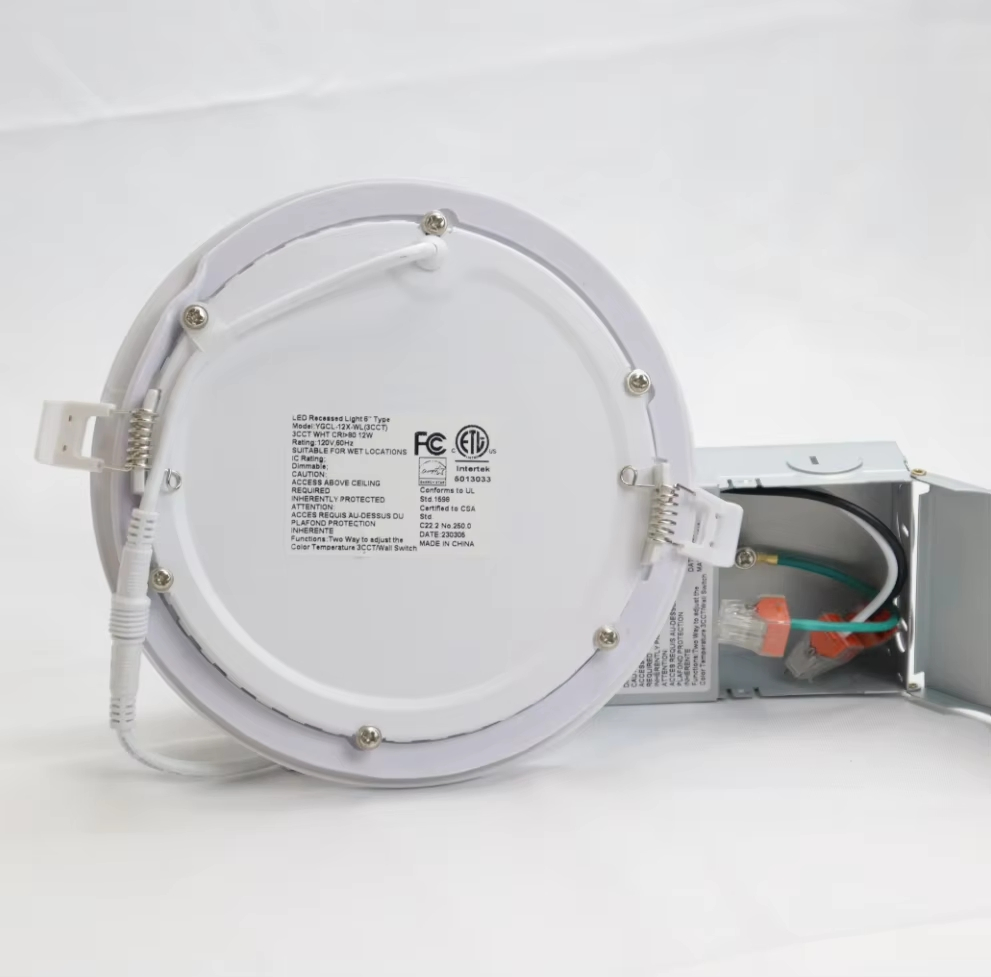 4 Inch 9W Recessed LED Slim Panel Down Light Potlight for Canada Home LED Pot Light with Junction Box