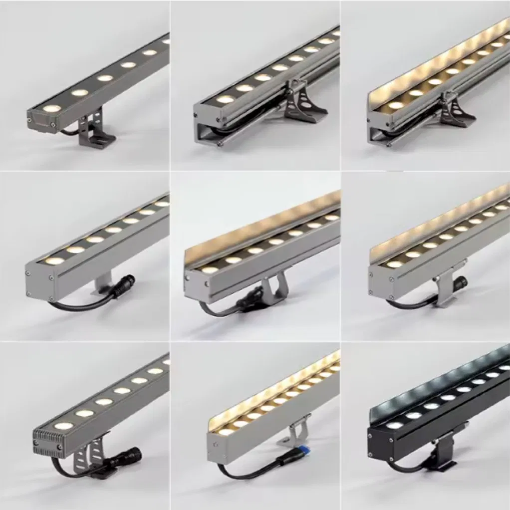 24V IP67 1m Linear LED Wall Washer Light for Outdoor Facade Lighting