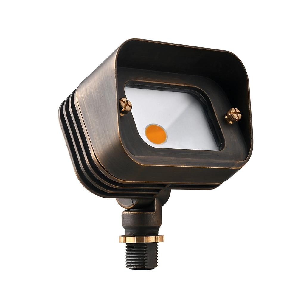 12V LED Low Voltage IP65 Outdoor Antique Brass Warm White Integrated COB LED Flood Light 15W 18W Wall Washer Outdoor Garden Spot Landscape Light