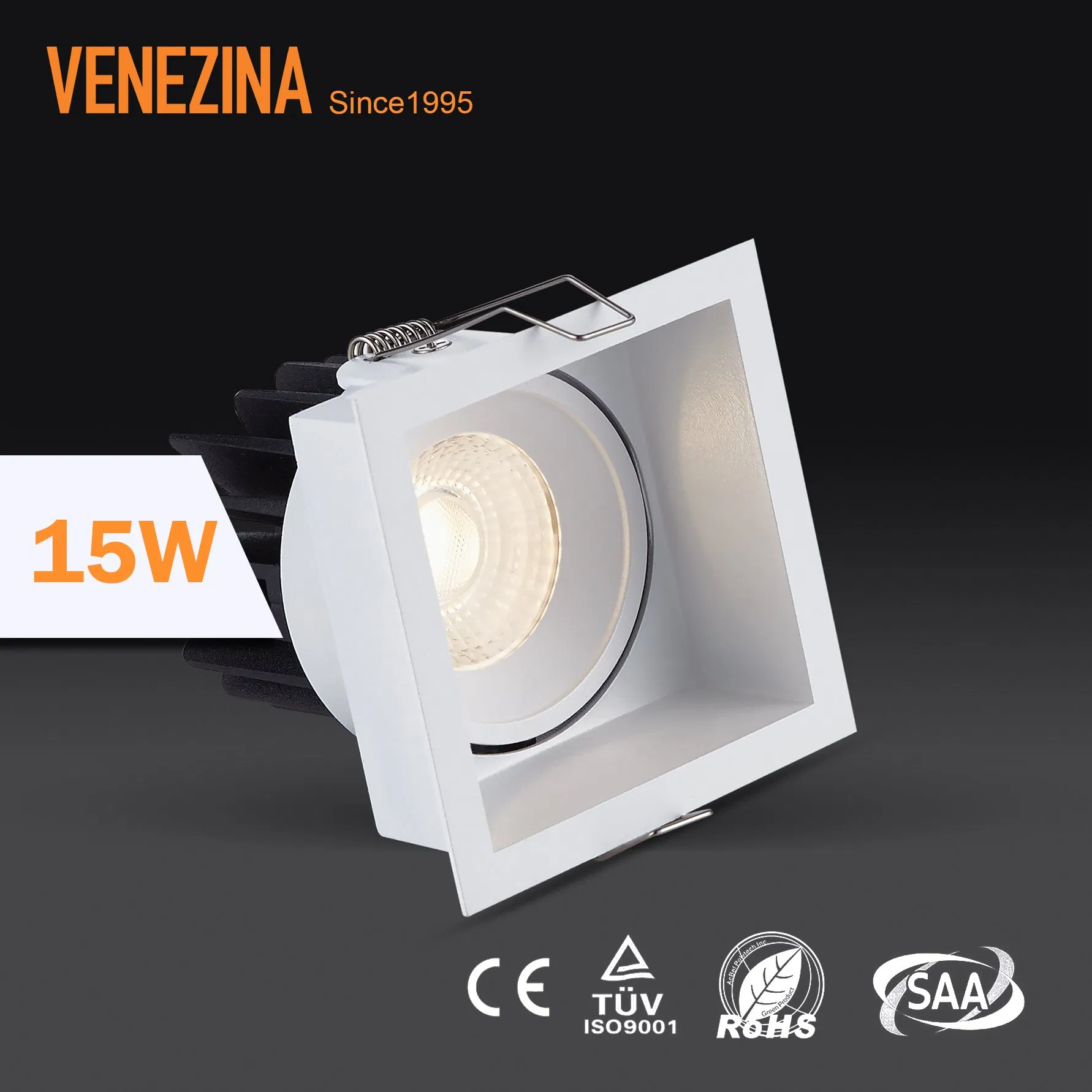 Ceiling LED Spot Light 15W Recessed Spot Donwlight Adjustable Down Light