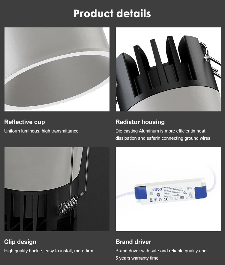 Energy-Efficient Round LED Downlight for Contemporary Living Spaces