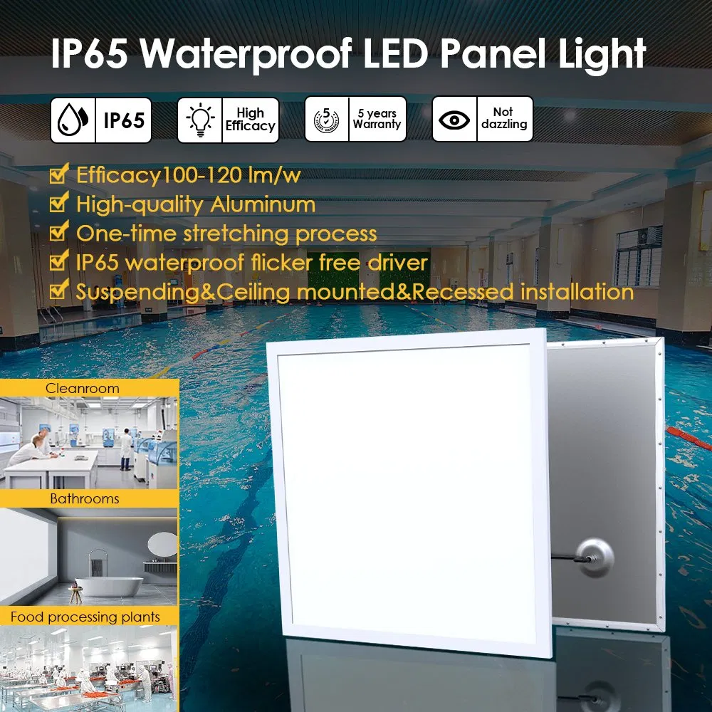Energy-Efficient IP65 Panel Light 120lm/W, Ugr<19 5-Year Warranty