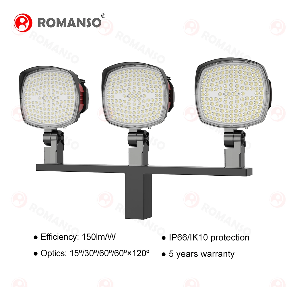 High Lumen Efficiency 160lm\/W LED Tennis Court Floodlighting Single Tennis Court LED Upgrade Stadium Pack Flood Lighting