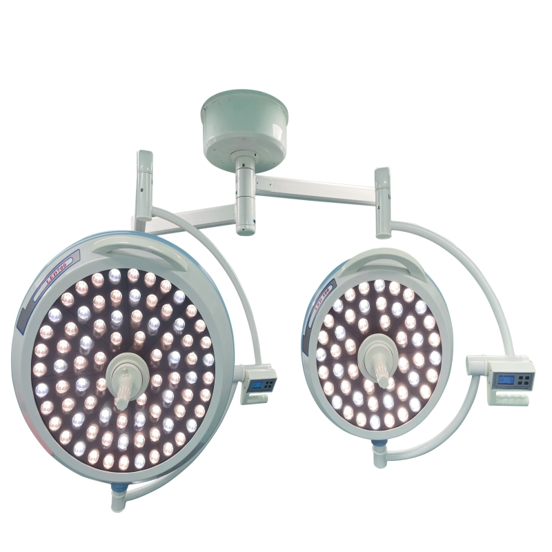700/500 Medical Shadowless Operating Lamp Double Dome Ceiling Mounted Surgery Room Lamp Surgical Light