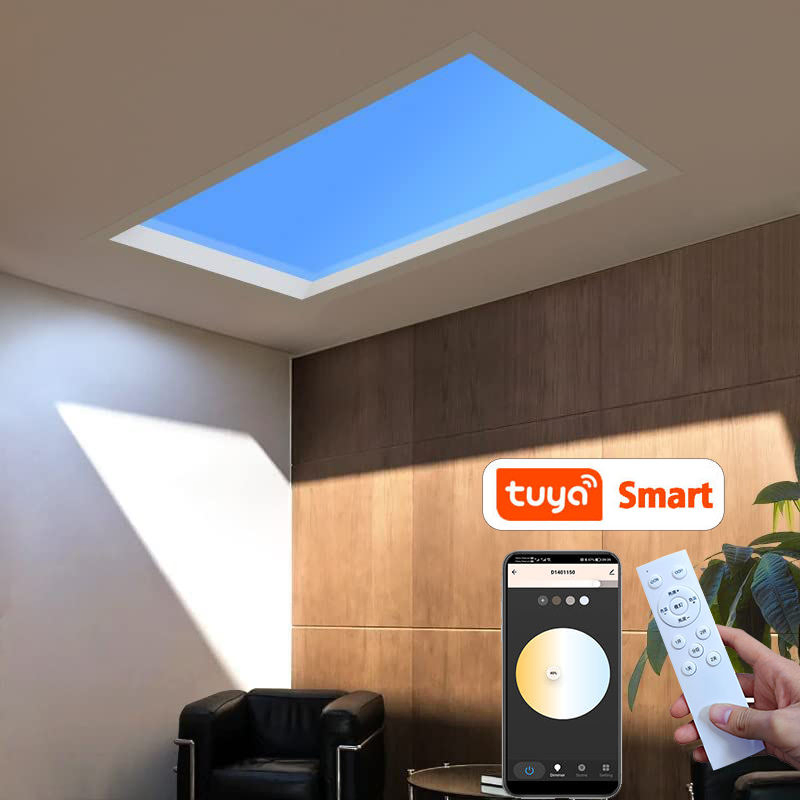 Zigbee Smart Home Blue Sky Ceiling LED Panel Lamp Remote Control