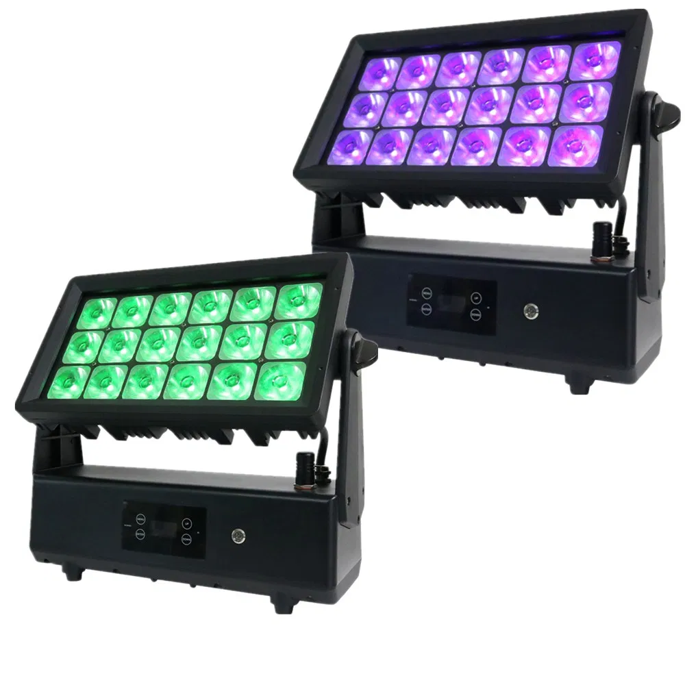 Waterproof LED Wall Washer Light Strobe with Battery Wireless DMX512 6in1 LED Stage Light