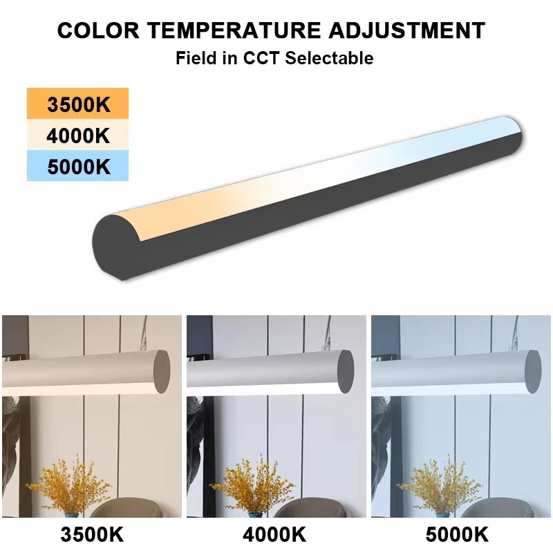 Best Selling Aluminum Suspension Luminaire Pendant Light LED Linear Suspended Chandelier for Office Meeting Rooms