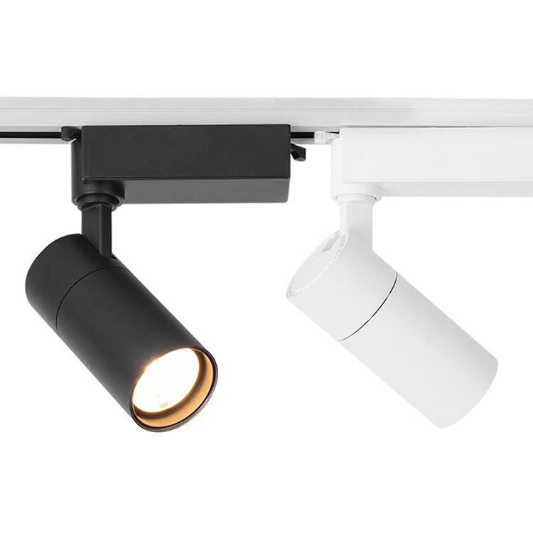 Commerical Adjustable White Black LED Spot Lighting COB 10W 20W 30W Track Light for Clothing Shop Jewelry Store Exhibition