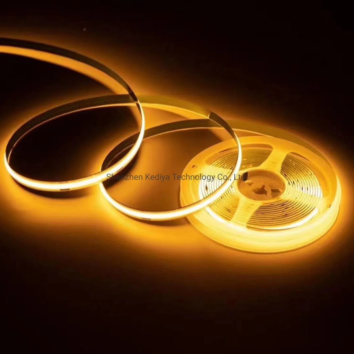 CRI90 COB Dotless Line Linear LED Tape Light IP20 Waterproof 12V 24V 320 LEDs Flexible Smart Music WiFi RGB Flexible COB LED Strip Light