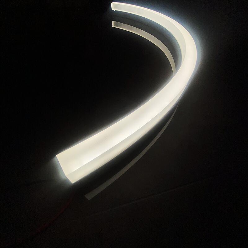 Customize Arc LED Linear Chandelier Dimmable C Shape Ceiling Pendant Light for Restaurant