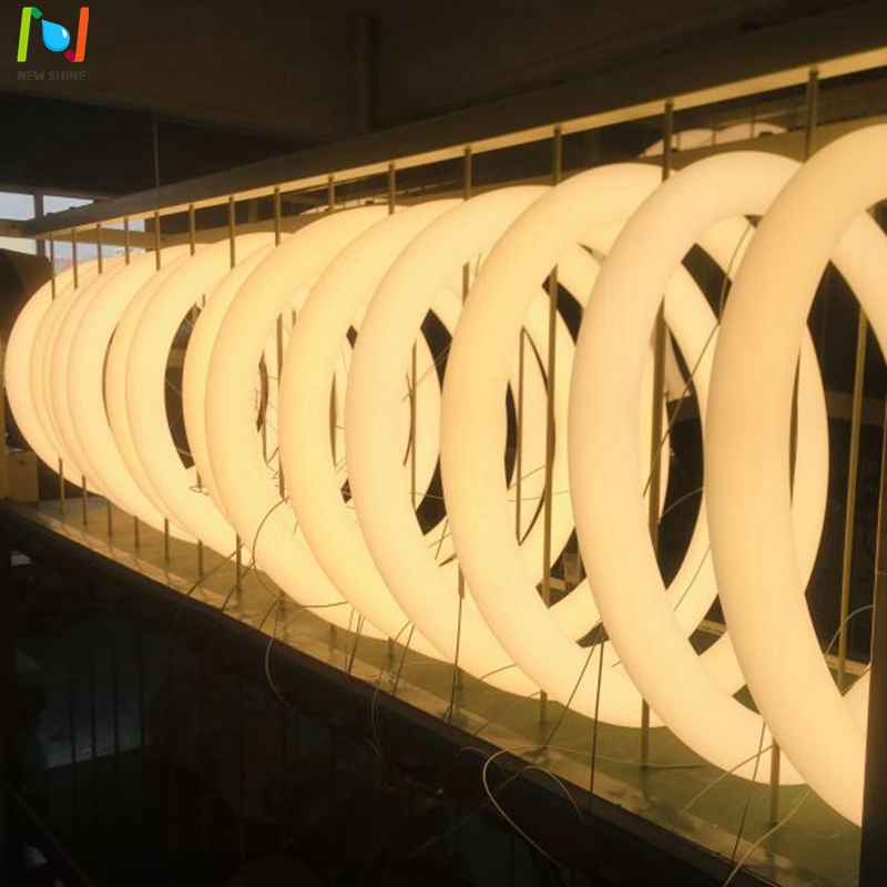 LED Ring Circle Ceiling Pendant Light Interior Lighting Chandelier Lamp Office Light