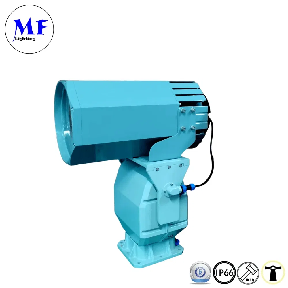 Factory Direct 200W 300W 2.1° 3° IP66 Waterproof 1000m 2000m 3000m Sea Ship Vessel Boat Marine Searching Rescue Searchlight LED Spot Search Light