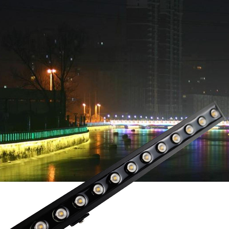 Outdoor Linear Washer Light IP65 DMX512 Architectural Spotlight LED Wall Washer Light RGB LED Linear Light for Project