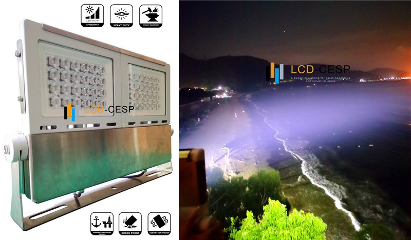 Lifesaving LED Searchlight 350-Watt Durable and Efficient Fishing Boat LED Floodlight Lighting