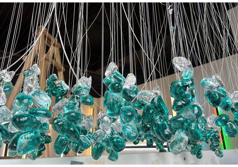 Custom Modern Luxury Large Chandeliers Lobby Loft LED Hotel Restaurant Pendant Lights