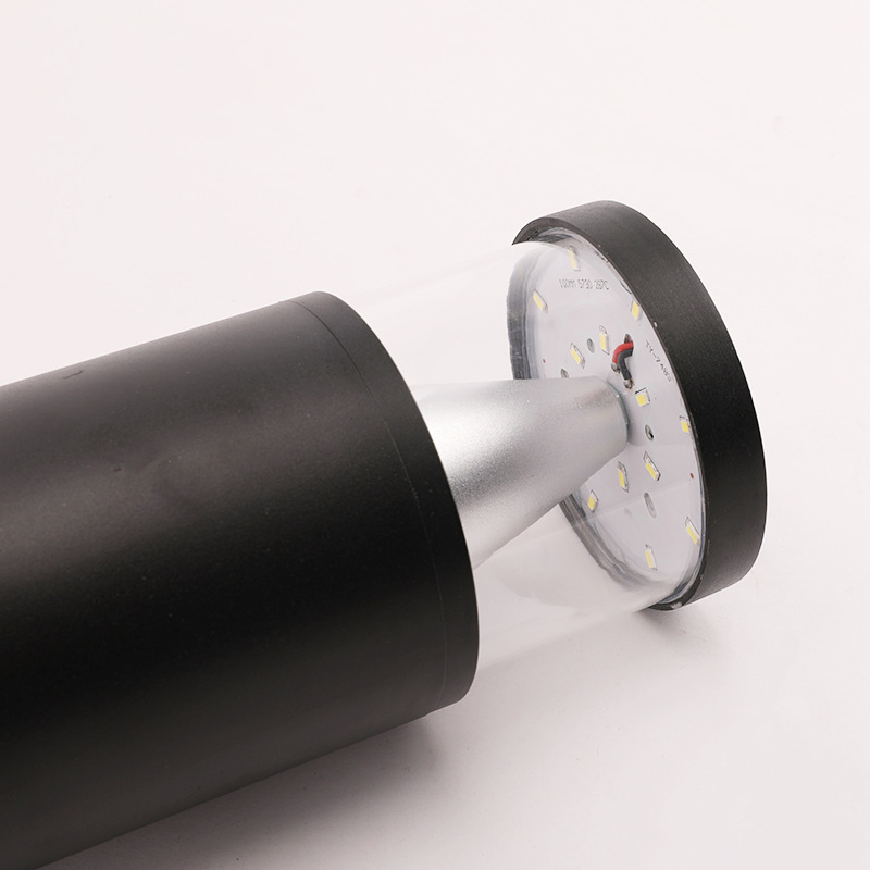 9W/12W LED Round Cylindrical Outdoor Waterproof Landscape Aluminum Garden Lawn Pathway Bollard Light