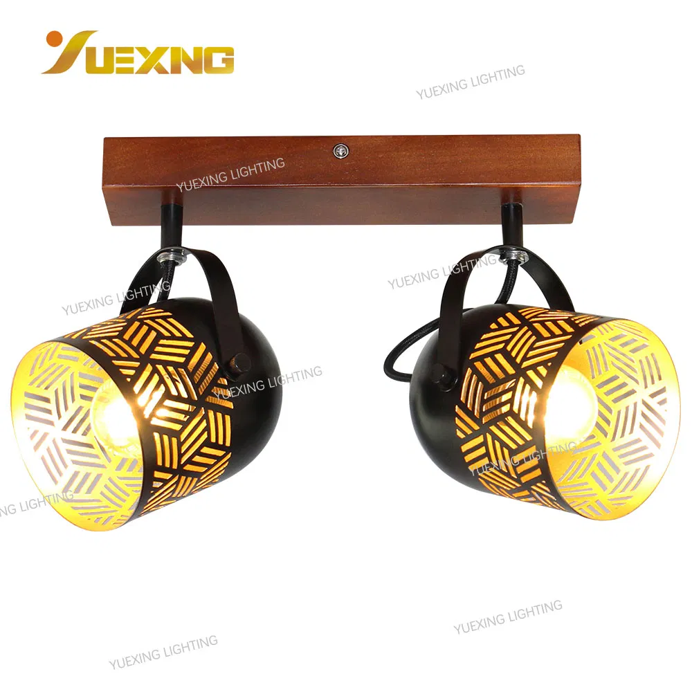 Factory Price LED E14 Halogen Bulb IP20 Red Wood Base Light Focus Lamp Commercial Spot Lighting Spotlight Light