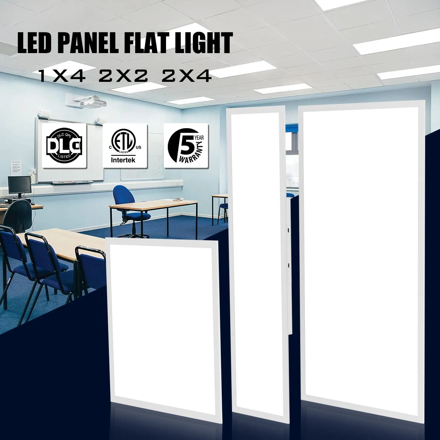 LED Panel 600X600mm LED Ceiling Down Light 40W 50W 72W 130lm/W SMD2835 Flat Panel Light