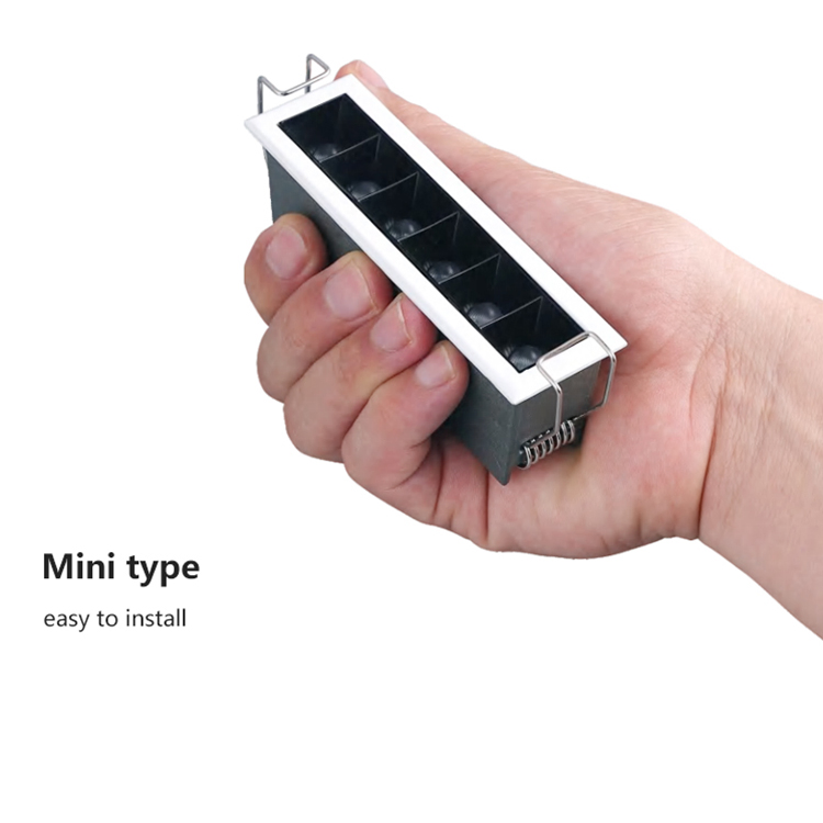 Modern Recessed LED Linear Light Fixture for Workspaces