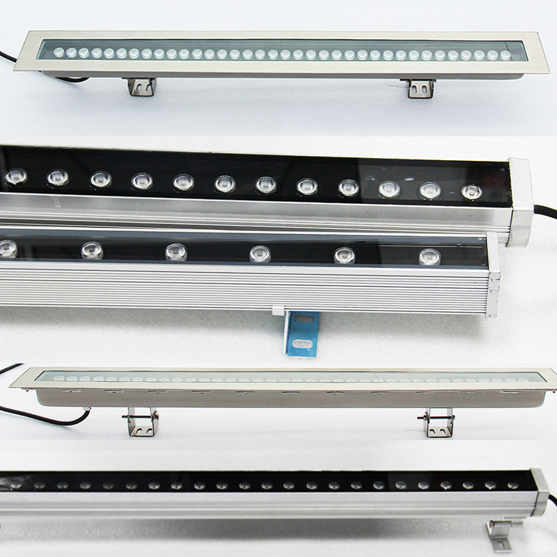 Outdoor Wall Washer IP65 DC24V LED Linear Strip Light 1m 24W 36W 3000K Warm White