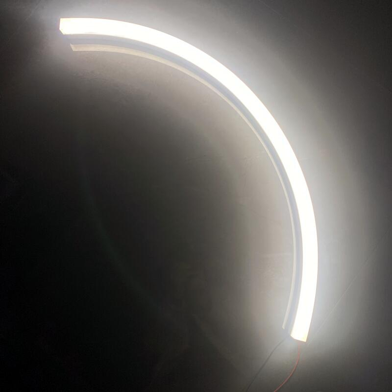 Customize Arc LED Linear Chandelier Dimmable C Shape Ceiling Pendant Light for Restaurant