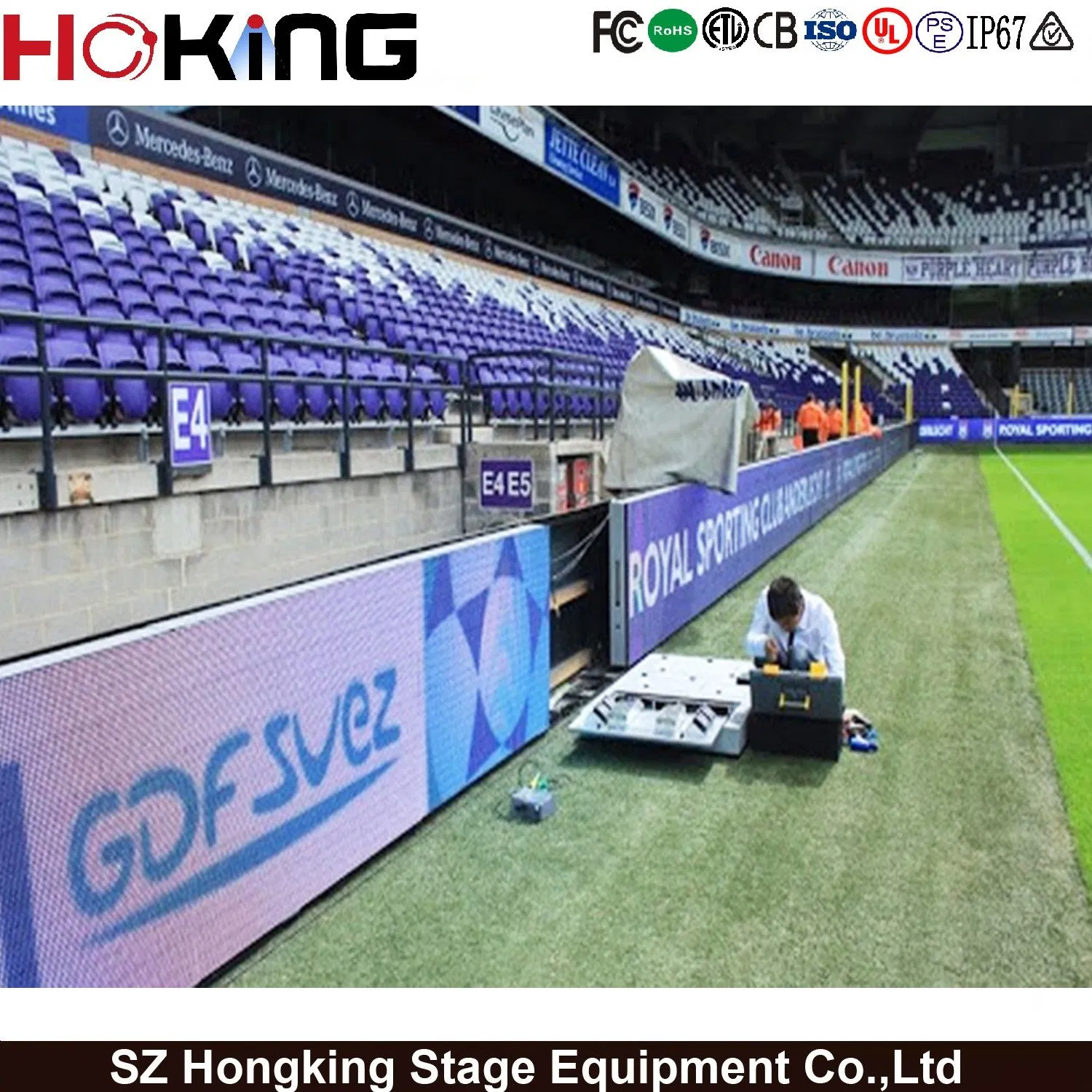 P10 Outdoor Sport LED Display Screen Football Stadium LED Digital Billboard Screen