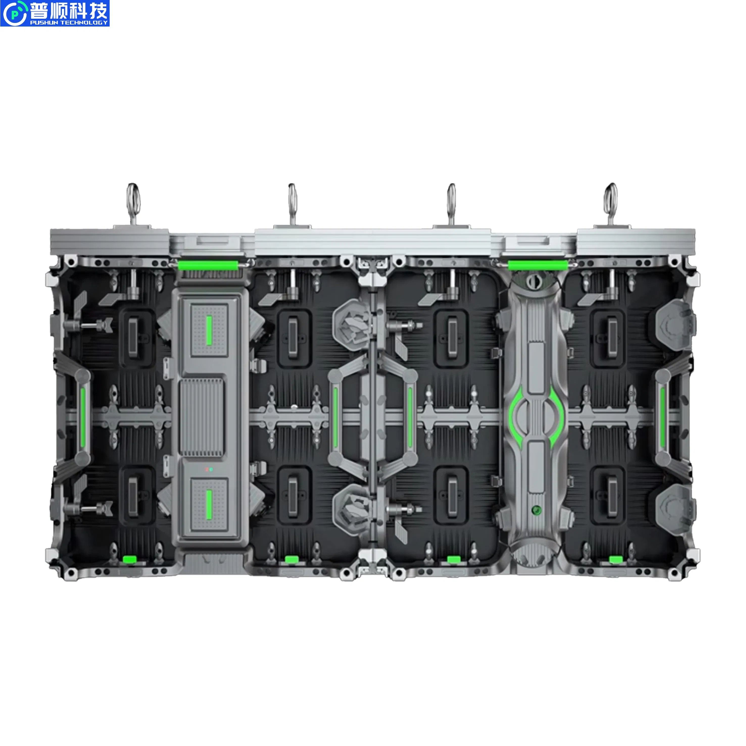 Pushunled High Quality P3.91 500*1000mm Waterproof Suspend/Ground Supporting Advertising Rental LED Display Screen