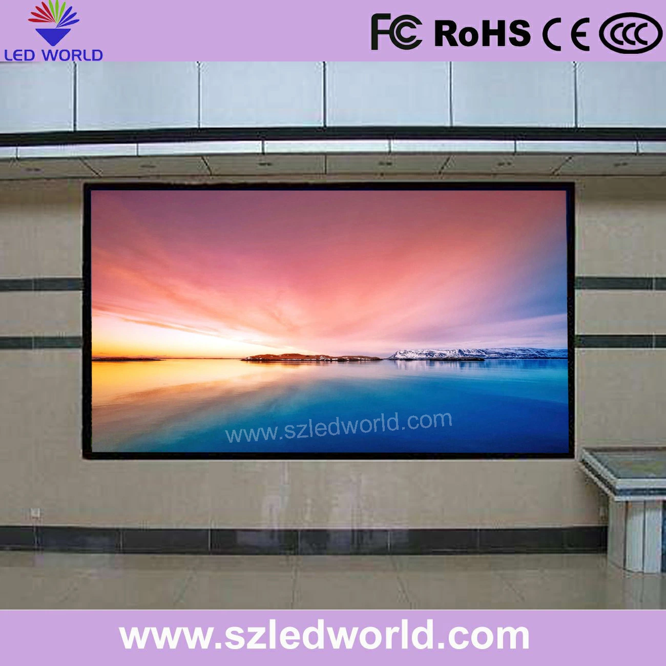 P2.5 P3 P4 P5 P6 Indoor Outdoor Full Color Rental RGB Advertising LED Display Panel Large Video Wall Screens Thin Waterproof Display Panel Billboard Module