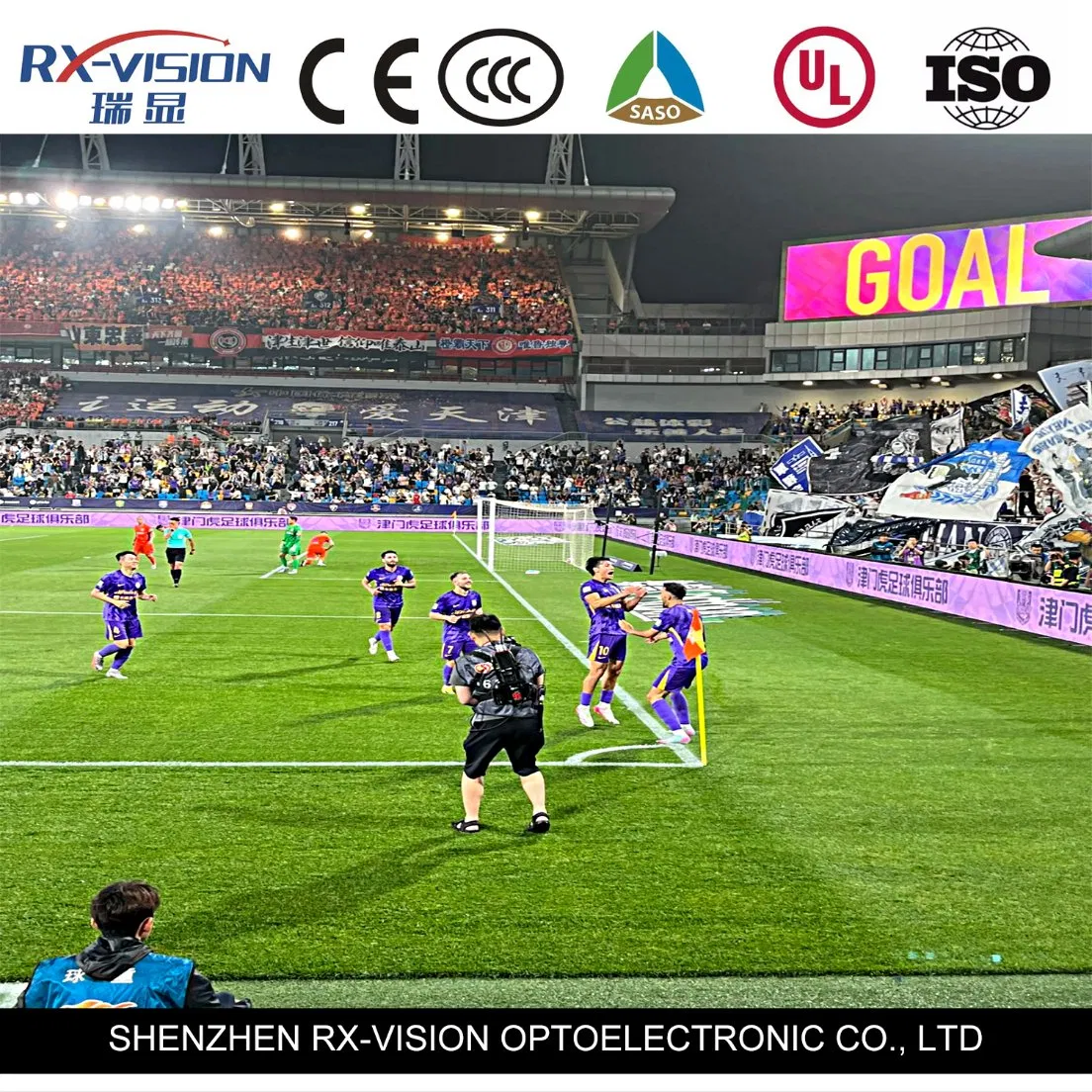 Sports Basketball Football Soccer P10 Stadium Perimeter Advertising LED Display Screen