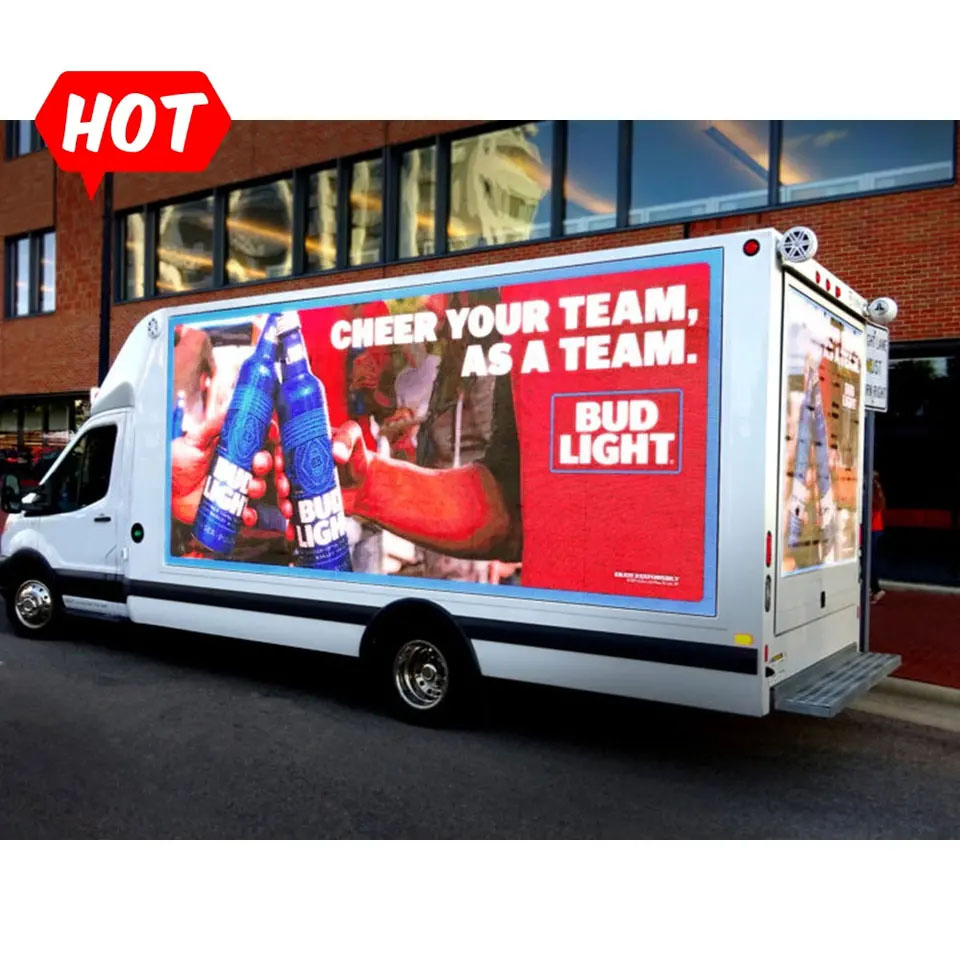 P3.91full Color Stage Outdoor Advertising Mobile Trailer Truck Car LED Display