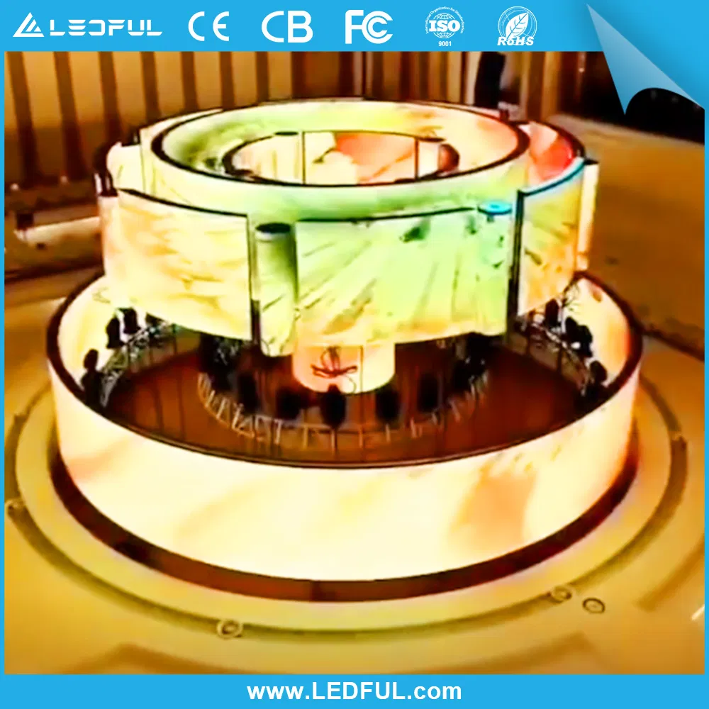 Waterproof Indoor Outdoor Full Color SMD Flexible LED Videowall Display Soft Module Bendable Flex Screen Curve LED Display (P1.25 P1.5 P1.6 P1.8 P2 P2.5 P3 P4)