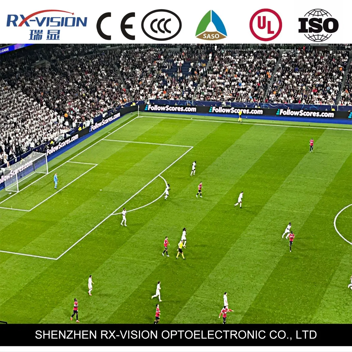 Sports Basketball Football Soccer P10 Stadium Perimeter Advertising LED Display Screen