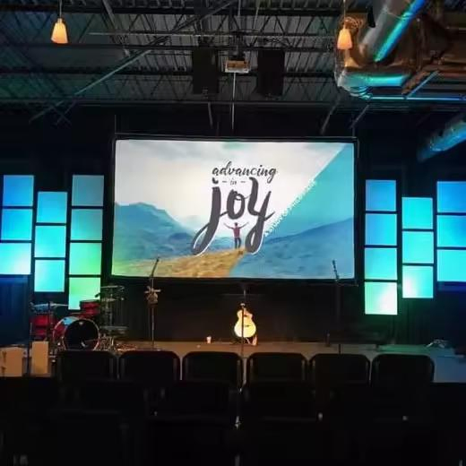 Foldable 500 X 500 LED Display Stage Event Rental LED Screen Concert Stage Background LED Video Wall