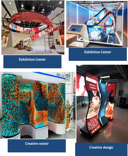 High Resolution P3 Indoor Video Wall Module Advertising Flexible LED Display