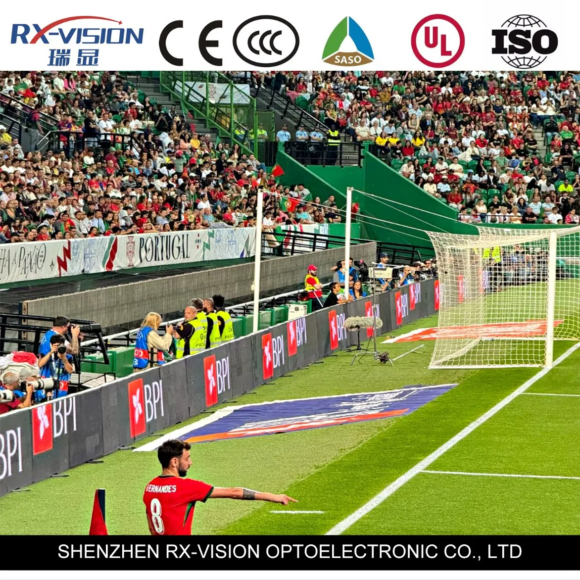P8.33 Basketball Football Outdoor Sports Stadium Perimeter LED Display Screen