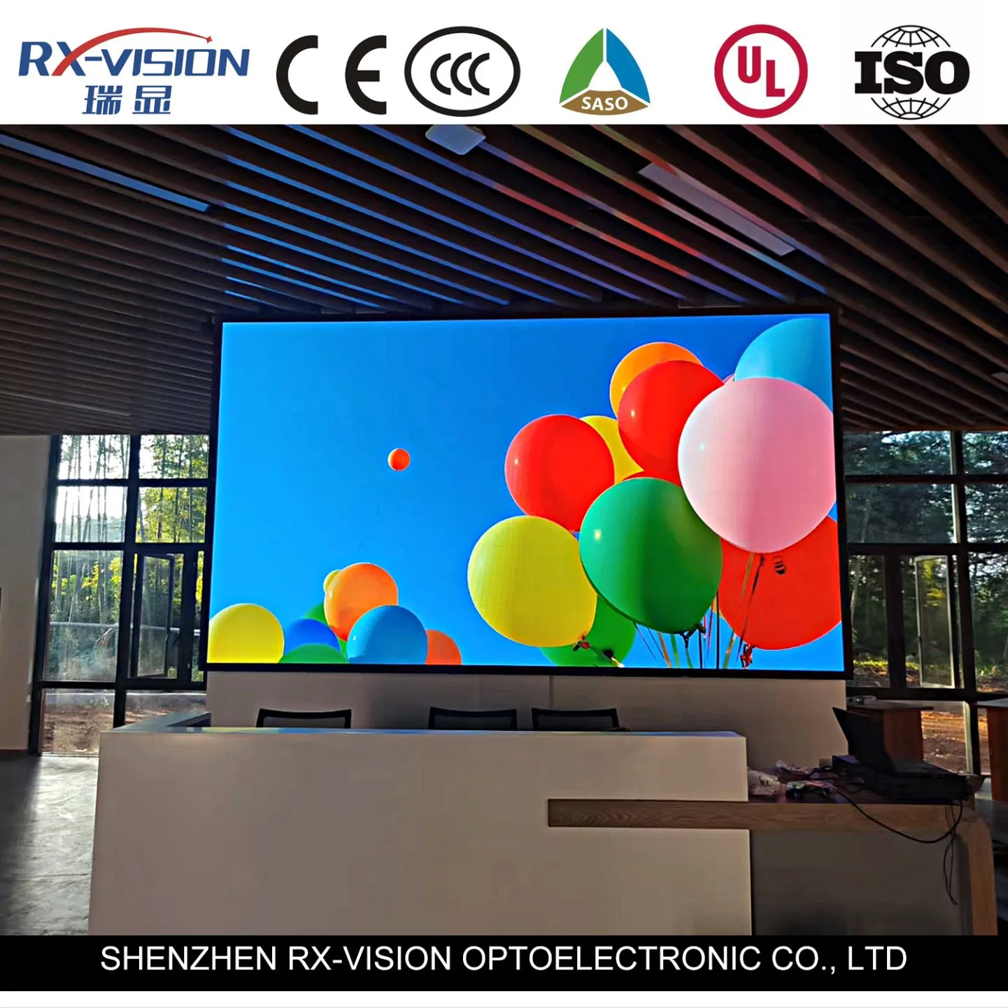 Fixed Indoor P1.25 HD LED Screen 4K 8K Ultra-Thin Video Wall Panel with Small Pixel Pitch LED Display