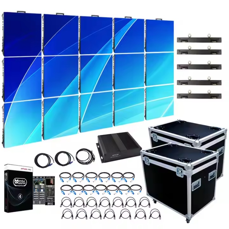 Indoor Smart Flexible Curved Round Rental Events Never Black LED Screen Pantallas LED Display Video Wall Panel